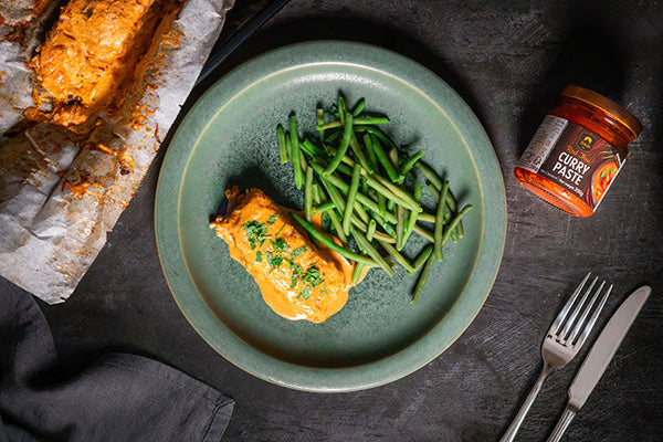 Thai Baked Salmon with Coconut Red Curry